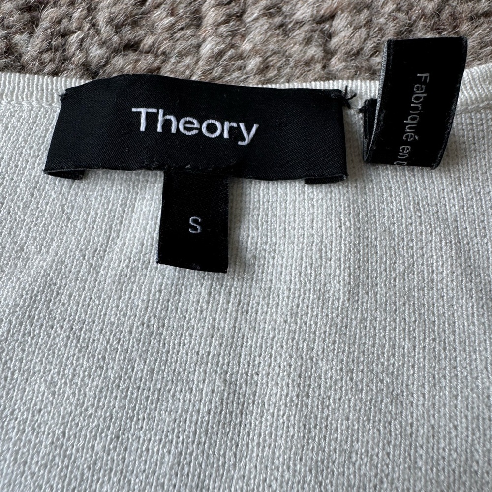Theory Off-White Knit Top